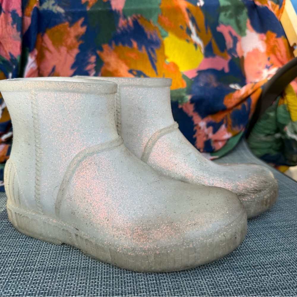 UGG Glittery Kids Rain Boots